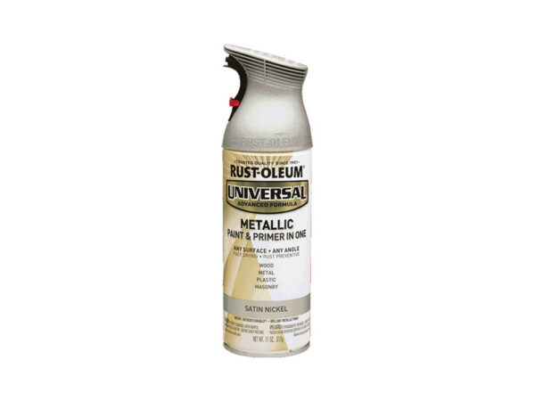 RUST-OLEUM® UNIVERSAL® Metallic Spray Paint – Satin Nickel