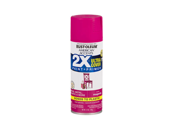RUST-OLEUM® 2X Ultra Cover Satin Spray – Satin Magenta (12 oz. Spray)