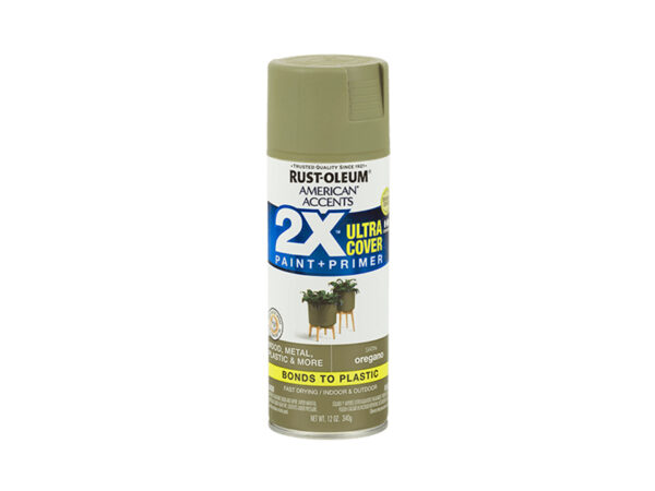 RUST-OLEUM® 2X Ultra Cover Satin Spray – Satin Oregano (12 oz. Spray)
