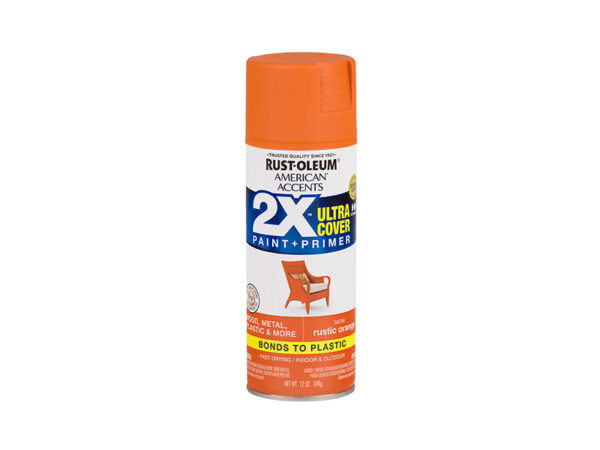 RUST-OLEUM® 2X Ultra Cover Satin Spray – Satin Rustic Orange (12 oz. Spray)