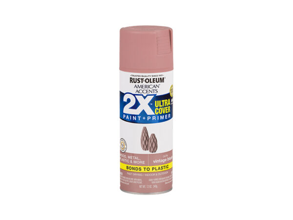 RUST-OLEUM® 2X Ultra Cover Satin Spray – Satin Vintage Blush (12 oz. Spray)