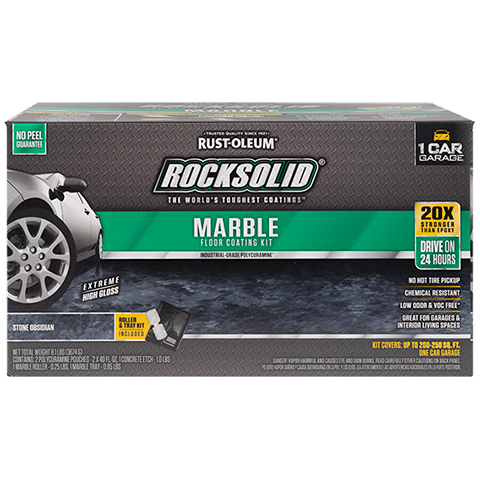 Rust-oleum® Rocksolid® Marble Floor Coating Kits – Stone Obsidian