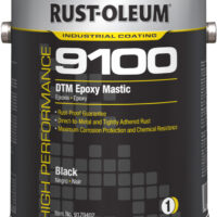 RUST-OLEUM HIGH PERFORMANCE 9100 System DTM Epoxy Mastic Black 1gal