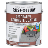 Rust-Oleum Decorative Concrete Coating Multi-Color Finish 1 Gal- Slate