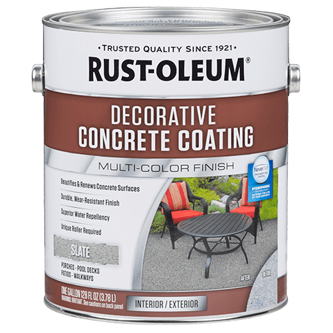 Rust-Oleum Decorative Concrete Coating Multi-Color Finish 1 Gal- Slate