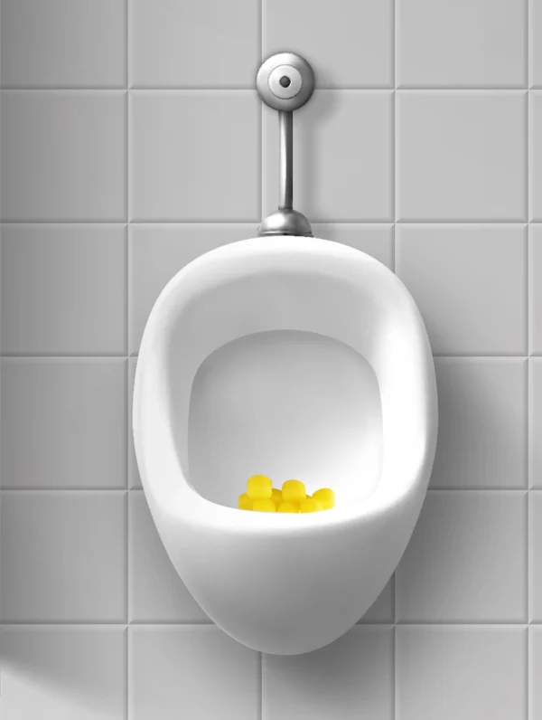 Yellow Urinal Block