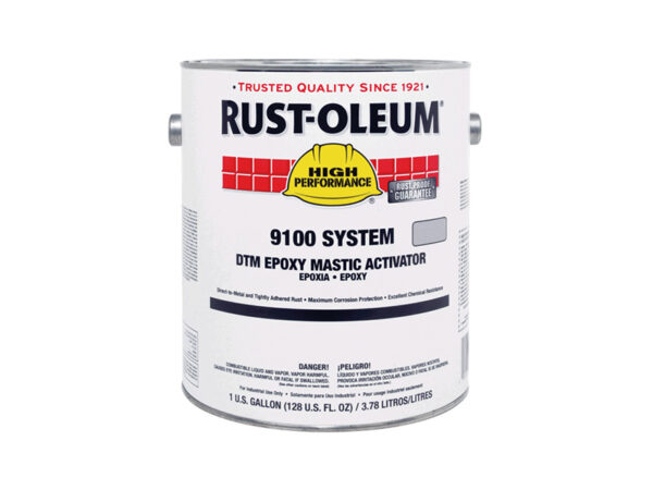 RUST-OLEUM HIGH PERFORMANCE 9100 System DTM Epoxy Mastic Silver Gray 1gal