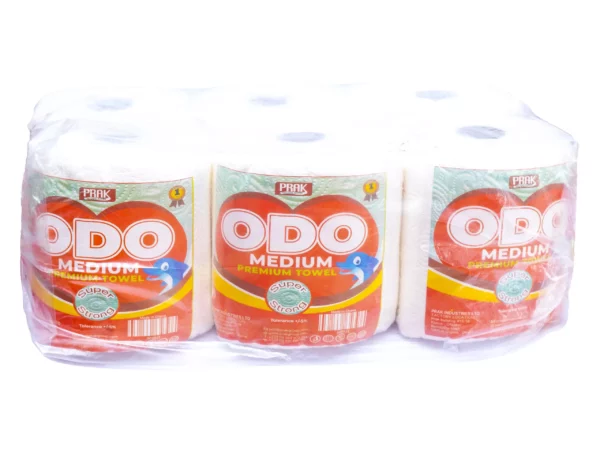 Prak ODO Medium Premium Paper Towel – 6 Rolls