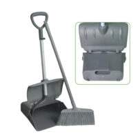 PRAK Plastic Covered Dustpan with Broom 20L