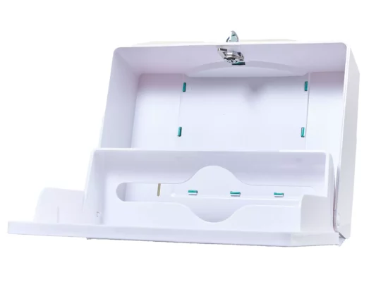 PRAK Classic Mini hand towel dispenser - white & chrome - Image 3