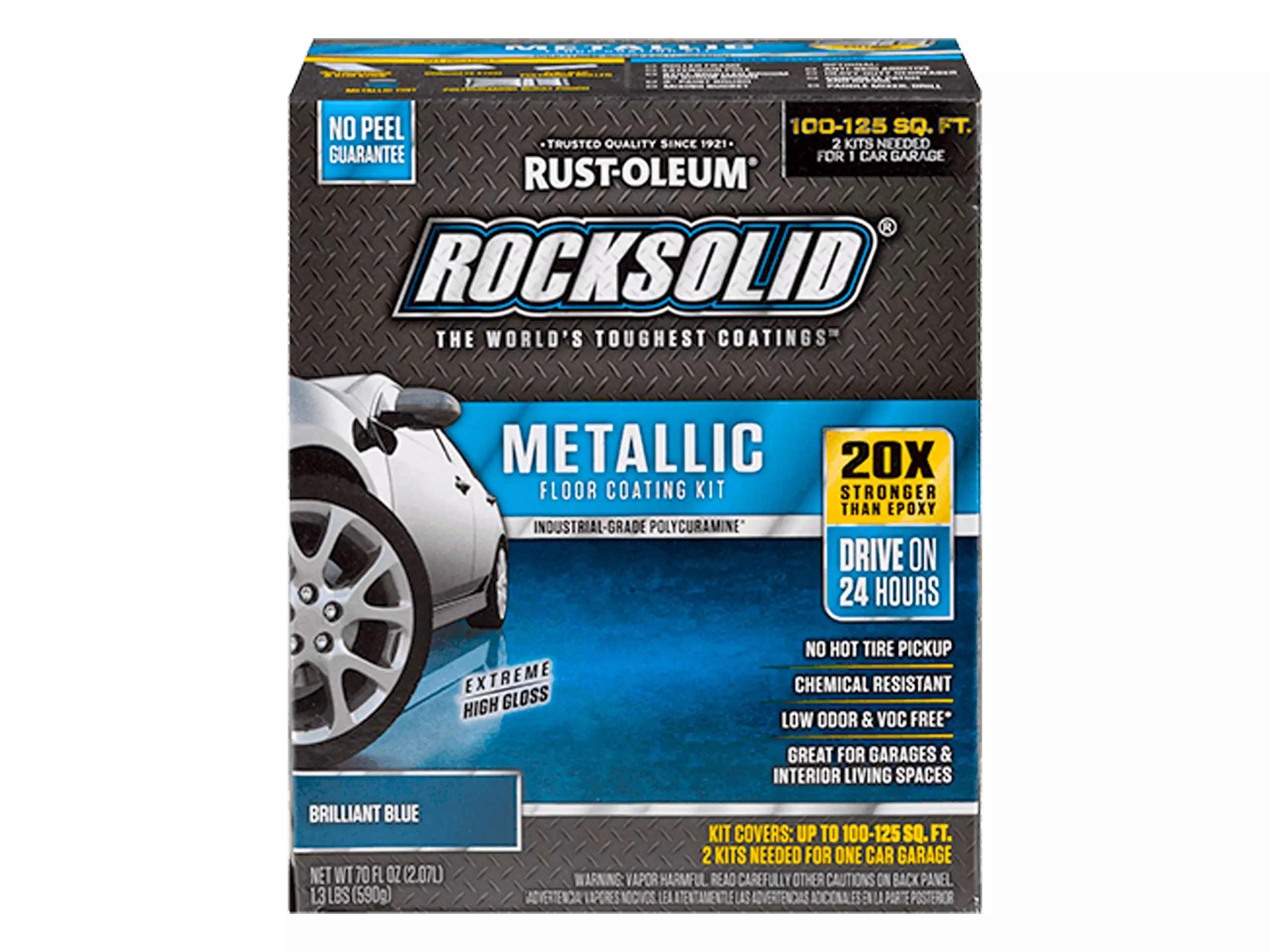 Rust-oleum® Rocksolid® Polycuramine® Metallic Floor Coating Kit- Brilliant Blue