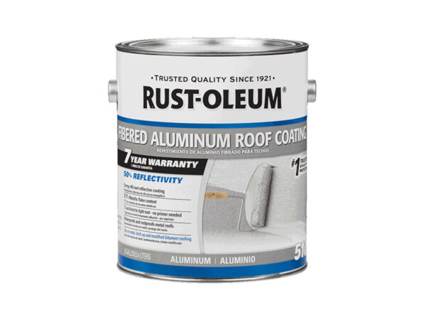 RUST OLEUM 510 Fibered Aluminum Roof Coating – Bright Aluminum