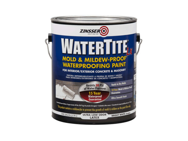 RUST-OLEUM® ZINSSER® WATERTITE®-LX Mold & Mildew-Proof™ Waterproofing Paint 1Gal