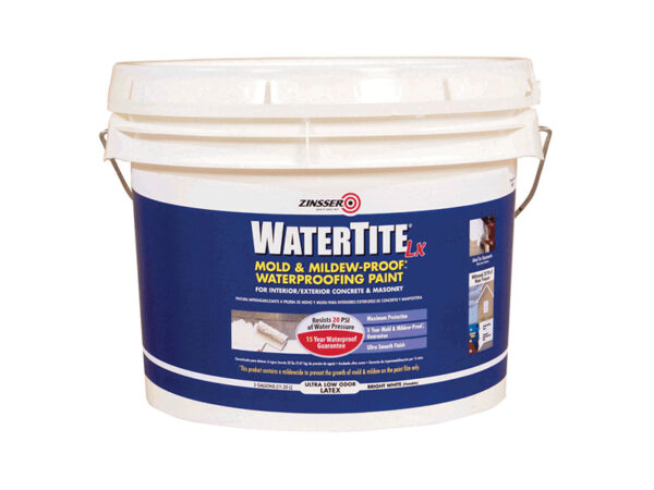 RUST-OLEUM® ZINSSER® WATERTITE®-LX Mold & Mildew-Proof™* Waterproofing Paint 3Gal