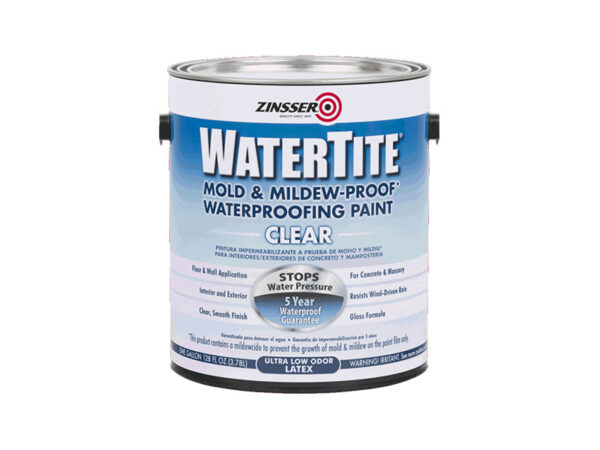 RUST-OLEUM® ZINSSER® WATERTITE® Clear Waterproofing Paint 1gal