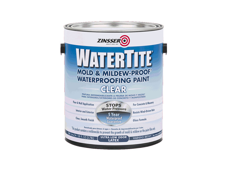 RUST-OLEUM® ZINSSER® WATERTITE® Clear Waterproofing Paint 1gal ...