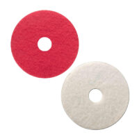 Floor pad red & white 17in x 5